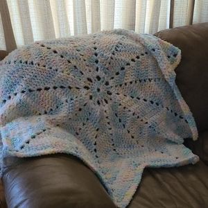 Hand made baby afghan